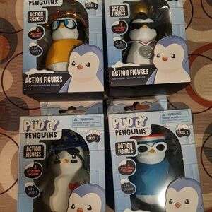 Pudgy Penguins Action Figures Series 2 Complete Collection bundle Of 4 new n box